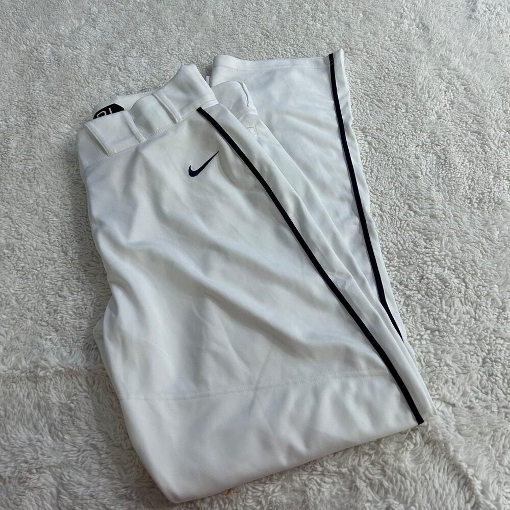 Nike Vapor Select Baseball Pants Men's Size XL White Blue Striped BQ5489-107 NWT - Picture 1 of 6